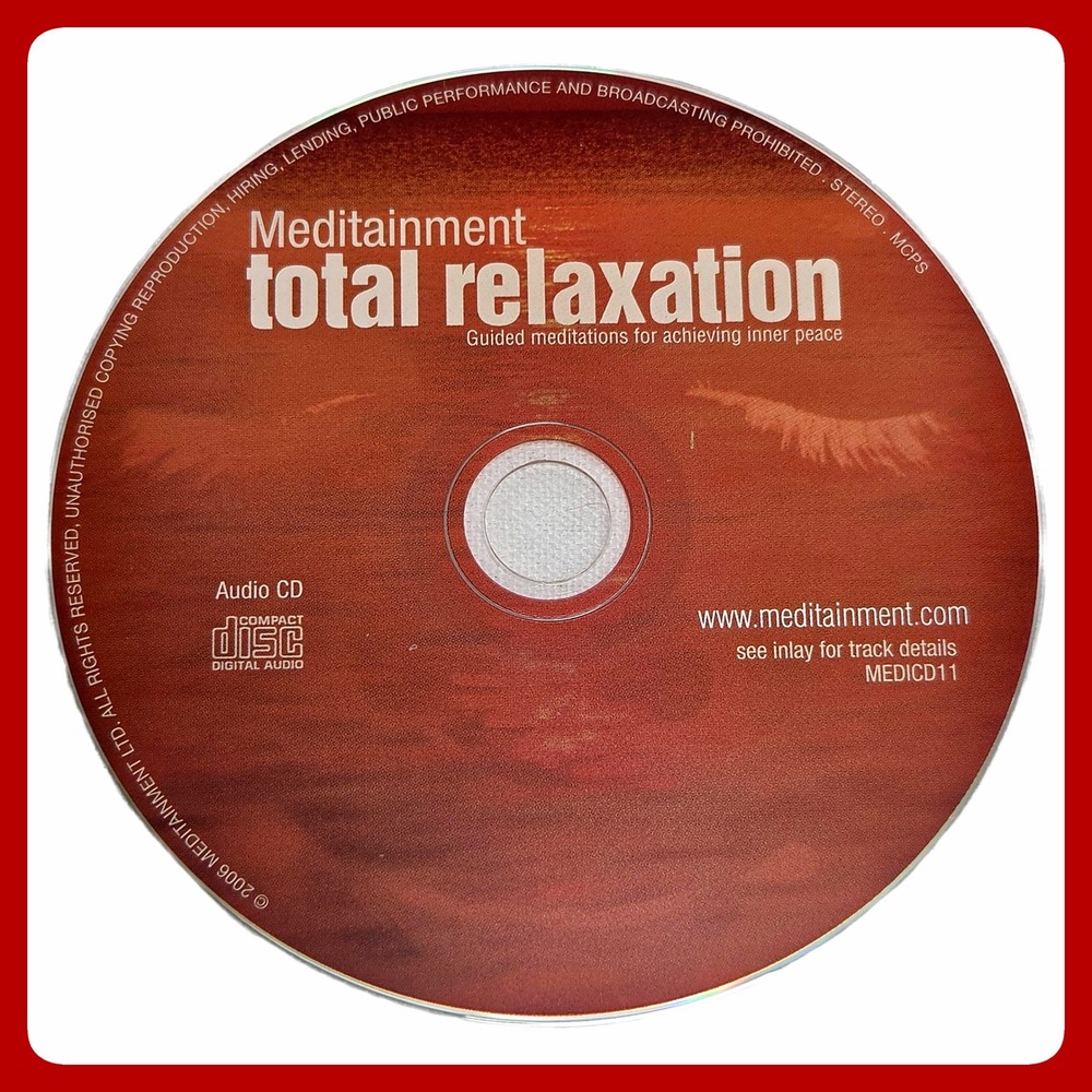 Total Relaxation Audio CD Guided Meditation Orange Disc Excellent Condition